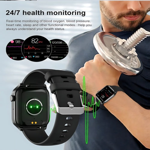 Smart Watch Women Men Fitness Tracker Heart Rate For  Android Waterproof