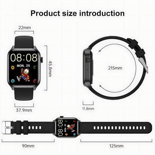 Smart Watch Women Men Fitness Tracker Heart Rate For  Android Waterproof